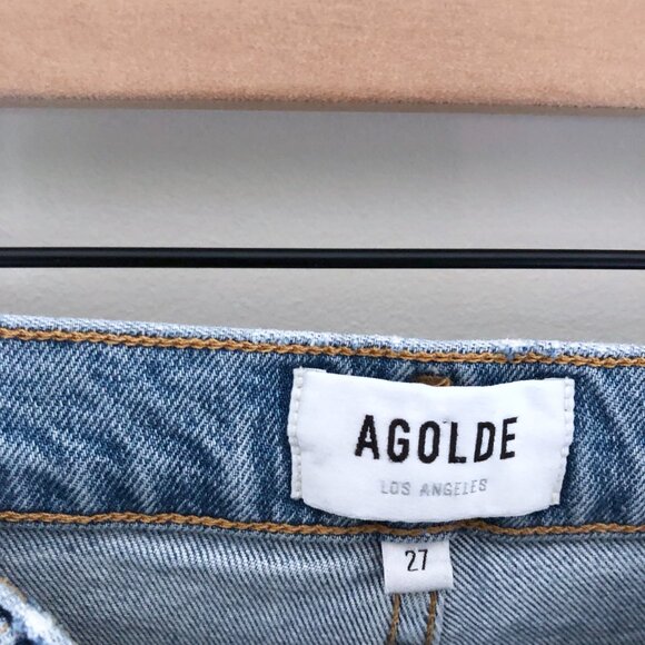 Agolde Light Blue Ankle Jeans - Picture 3 of 6